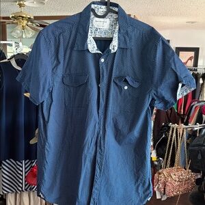 Paper Denim & Cloth Navy Button Down Shirt